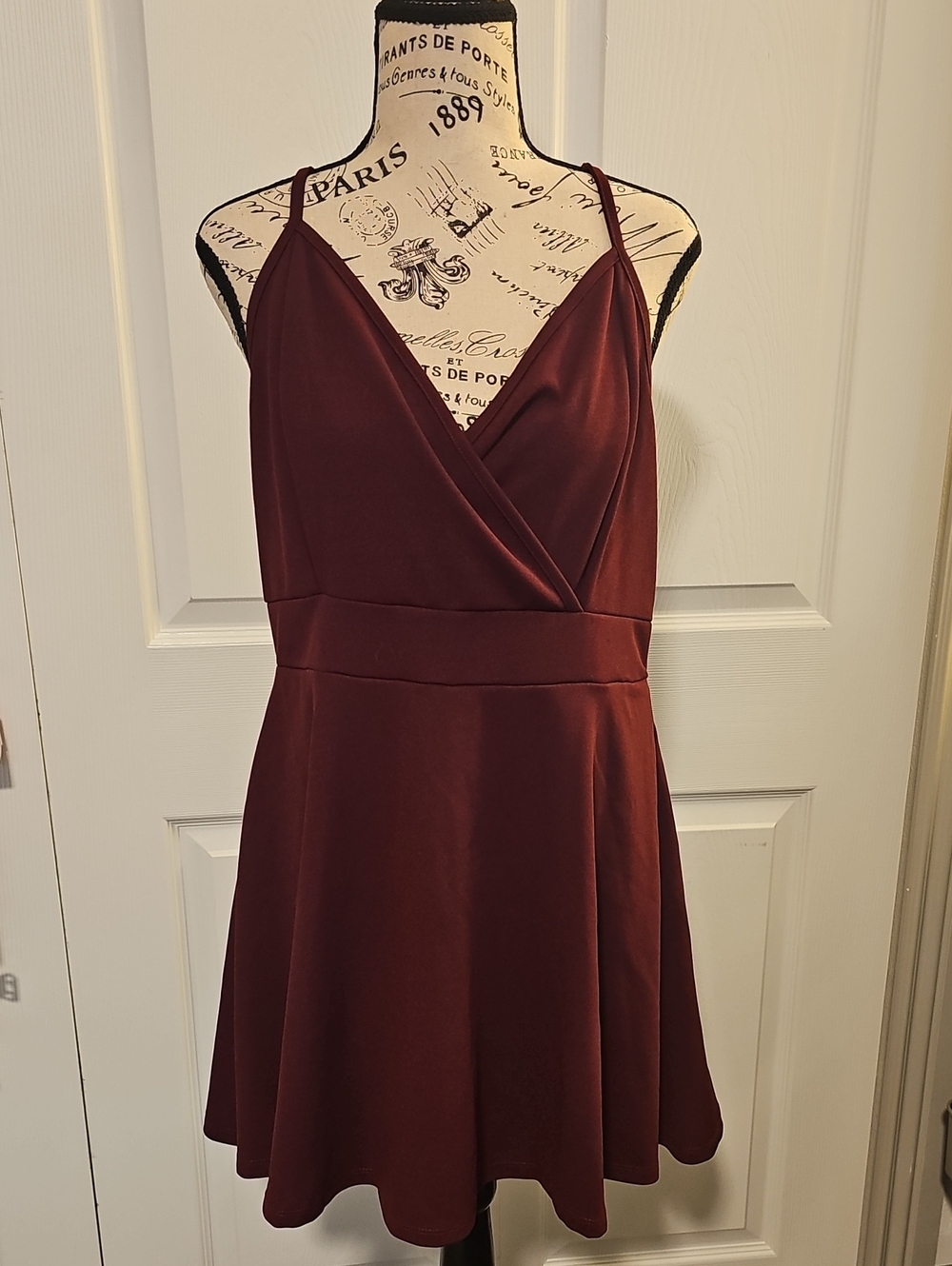 Justify Deep Burgundy Slip Dress